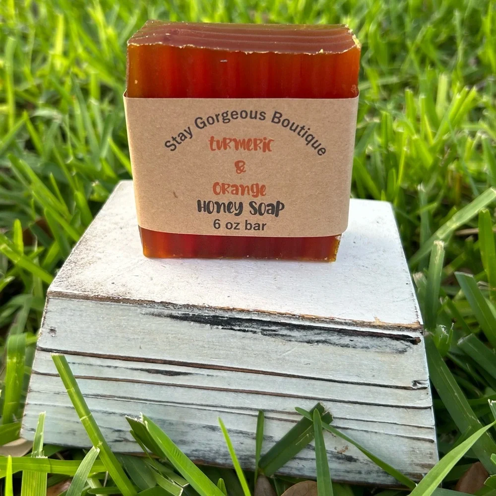 Turmeric and Orange Honey Soap - Picture 1 of 7
